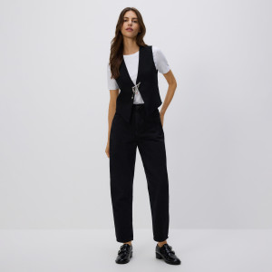 Jeansy mom fit - 32 - czarny - damska - Reserved - 553GE-99J
