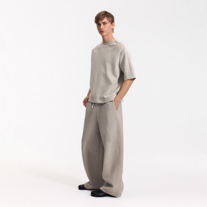 Spodnie loose fit - S - jasnoszary - męska - Reserved - 553HM-09X