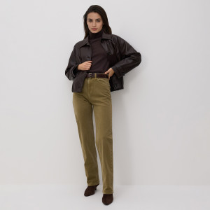 Jeansy straight fit - 34 - zielony - damska - Reserved - 556GE-81J