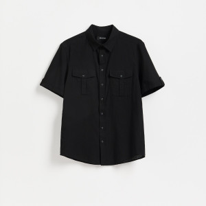 Koszula regular fit - XL - czarny - męska - Reserved - 556LE-99X