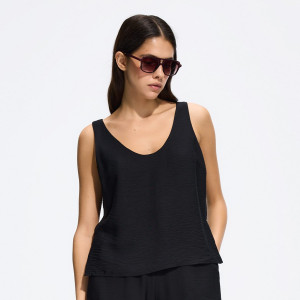 Top z modalem - S - czarny - damska - Reserved - 564JN-99X