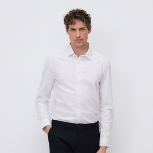 Elegancka koszula super slim - S - biały - męska - Reserved - 570HT-00X