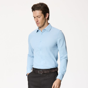 Koszula super slim fit - L - jasnoniebieski - męska - Reserved - 600IM-05X