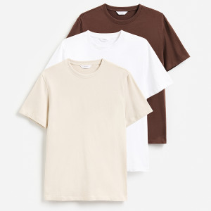T-shirt regular 3 pack - S - wielobarwny - męska - Reserved - 601IO-MLC
