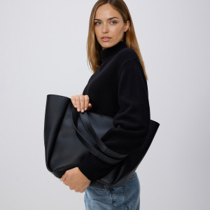 Torebka shopper - ONE SIZE - czarny - damska - Reserved - 602FC-99X