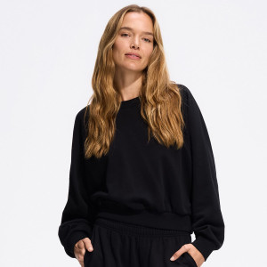 Gładka bluza - XS - czarny - damska - Reserved - 602KE-99X