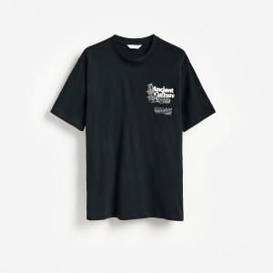Bawełniany t-shirt regular - L - czarny - męska - Reserved - 614IO-99X