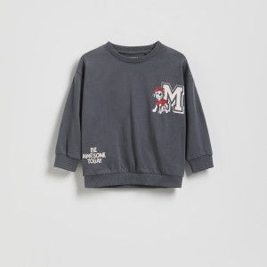 Longsleeve Psi Patrol - 86 (12-18 m.) - ciemnoszary - chłopcy - Reserved - 617FJ-90X