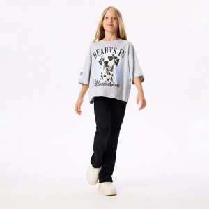 Legginsy flare - 152 (11 lat) - czarny - dziewczynki - Reserved - 620JZ-99X