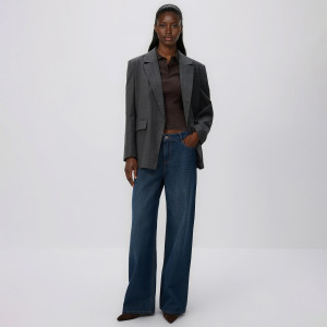 Jeansy baggy fit - 32 - indigo jeans - damska - Reserved - 622GT-57J