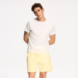 Szorty comfort fit - L - żółty - męska - Reserved - 633EF-11X