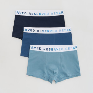3 pack bokserek Classic - XL - niebieski - męska - Reserved - 643HH-55X