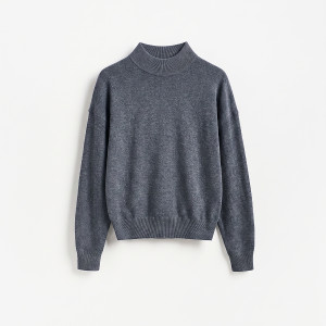 Sweter z wełny merino - S - ciemnoszary - damska - Reserved - 643KO-90M