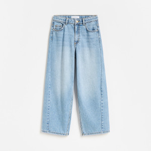 Jeansy barrel fit - 140 (9 lat) - niebieski - dziewczynki - Reserved - 650LQ-50J