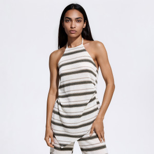 Asymetryczny top - S - wielobarwny - damska - Reserved - 651LD-MLC