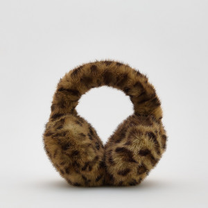 Nauszniki ze sztucznego futerka - ONE SIZE - brązowy - damska - Reserved - 653FE-88X