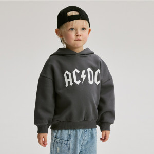 Bluza z kapturem AC/DC - 116 (5-6 lat) - ciemnoszary - chłopcy - Reserved - 655HR-90X