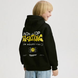 Bluza SmileyWorld® - 116 (5-6 lat) - czarny - chłopcy - Reserved - 659HR-99X
