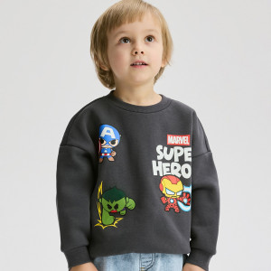 Bluza MARVEL - 80 (9-12 m.) - ciemnoszary - chłopcy - Reserved - 661HR-90X
