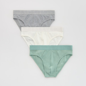 Bawełniane slipy 3 pack - XXL - jasnozielony - męska - Reserved - 662HH-07X