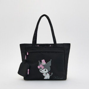 Tkaninowa torba Kuromi - ONE SIZE - czarny - dziewczynki - Reserved - 666IG-99X