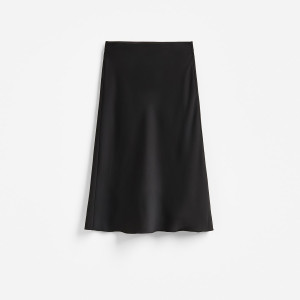 Spódnica midi - XS - czarny - damska - Reserved - 666KS-99X