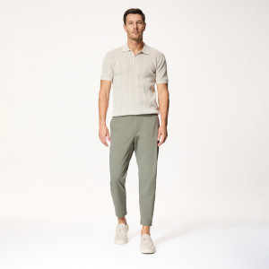 Spodnie chino slim fit - L - szary - męska - Reserved - 6708L-86X