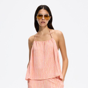 Top w paski - L - wielobarwny - damska - Reserved - 671LD-MLC