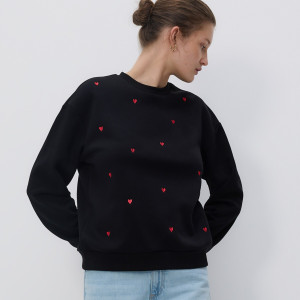 Bluza z drobnym haftem - XS - wielobarwny - damska - Reserved - 672GA-MLC