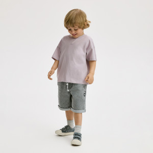 Jeansowe szorty - 80 (9-12 m.) - jasnoszary - chłopcy - Reserved - 676HN-09J