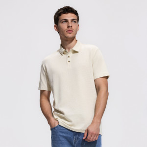 Koszulka polo regular fit - XL - beżowy - męska - Reserved - 677KH-08X