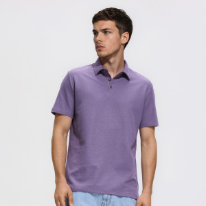 Koszulka polo regular fit - XXL - ciemnofioletowy - męska - Reserved - 677KH-49X