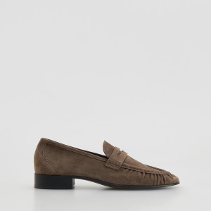 Loafersy ze skóry owczej - 42 - brązowy - damska - Reserved - 678ID-98X
