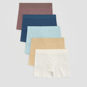 5 pack bokserek Long - XXL - beżowy - męska - Reserved - 682HH-80X