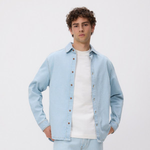 Jeansowa koszula regular fit - L - niebieski - męska - Reserved - 687IR-50J