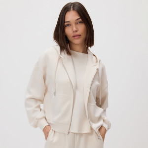 Oversizowa bluza - M - beżowy - damska - Reserved - 688GA-08X