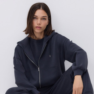 Oversizowa bluza - M - ciemnoszary - damska - Reserved - 688GA-90X