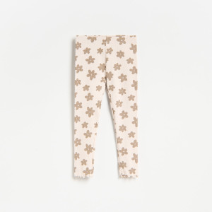 Prążkowane legginsy - 110 (4-5 lat) - wielobarwny - dziewczynki - Reserved - 691JZ-MLC