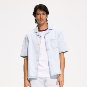 Jeansowa koszula comfort fit - L - niebieski - męska - Reserved - 692IR-05J