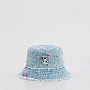Jeansowy kapelusz Lilo i Stitch - 5-9 lat - jasnoniebieski - dziewczynki - Reserved - 694IU-05X