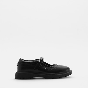 Loafersy z imitacji skóry - 31 - czarny - dziewczynki - Reserved - 696KR-99X