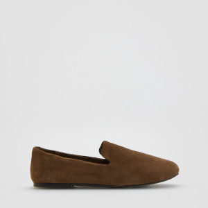 Zamszowe loafersy - 35 - brązowy - damska - Reserved - 697ID-84X