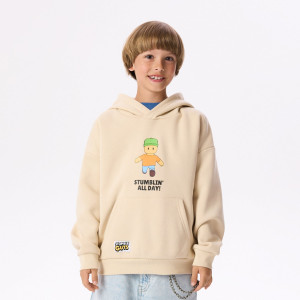 Bluza z kapturem Stumble Guys - 146 (10 lat) - beżowy - chłopcy - Reserved - 698HR-08X