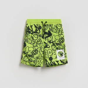Szorty kąpielowe SmileyWorld® - 110/116 (4-6 lat) - zielony - chłopcy - Reserved - 700IH-71X