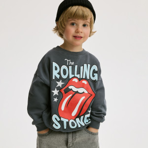Bluza The Rolling Stones - 116 (5-6 lat) - ciemnoszary - chłopcy - Reserved - 709HR-90X