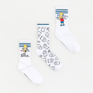 Skarpetki The Simpsons 3 pack - 34/36 - biały - chłopcy - Reserved - 713BN-00X
