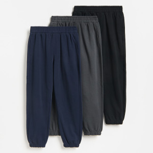 Bawełniane joggery 3 pack - 134 (8 lat) - czarny - chłopcy - Reserved - 725JU-99X