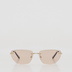 Okulary przeciwsłoneczne - ONE SIZE - kremowy - damska - Reserved - 725KD-12X