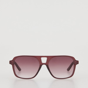 Okulary przeciwsłoneczne - ONE SIZE - mahoniowy - damska - Reserved - 726KD-93X