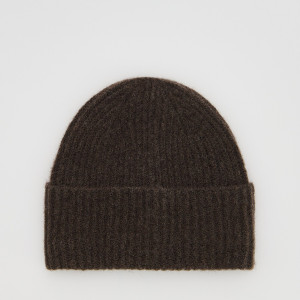 Czapka beanie z domieszką wełny - ONE SIZE - brązowy - damska - Reserved - 738FF-88X